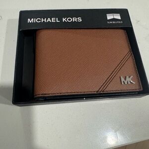 Michael Kors Tan Slim Bifold Wallet